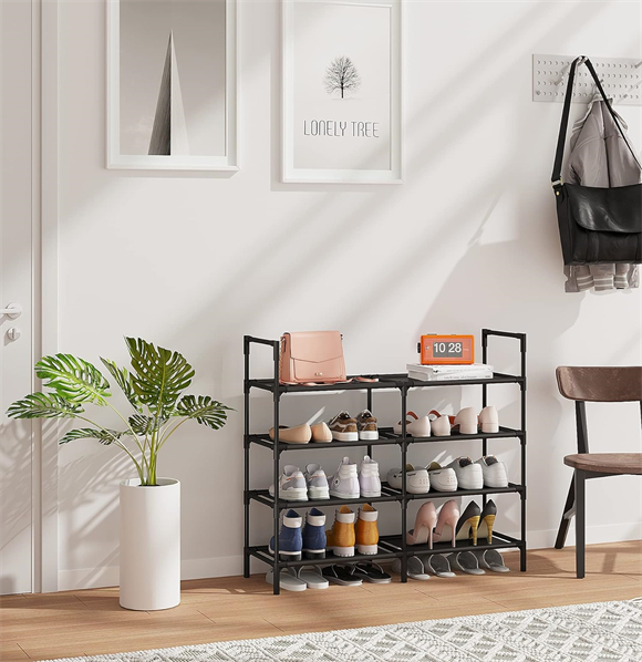 Shoe rack with cover